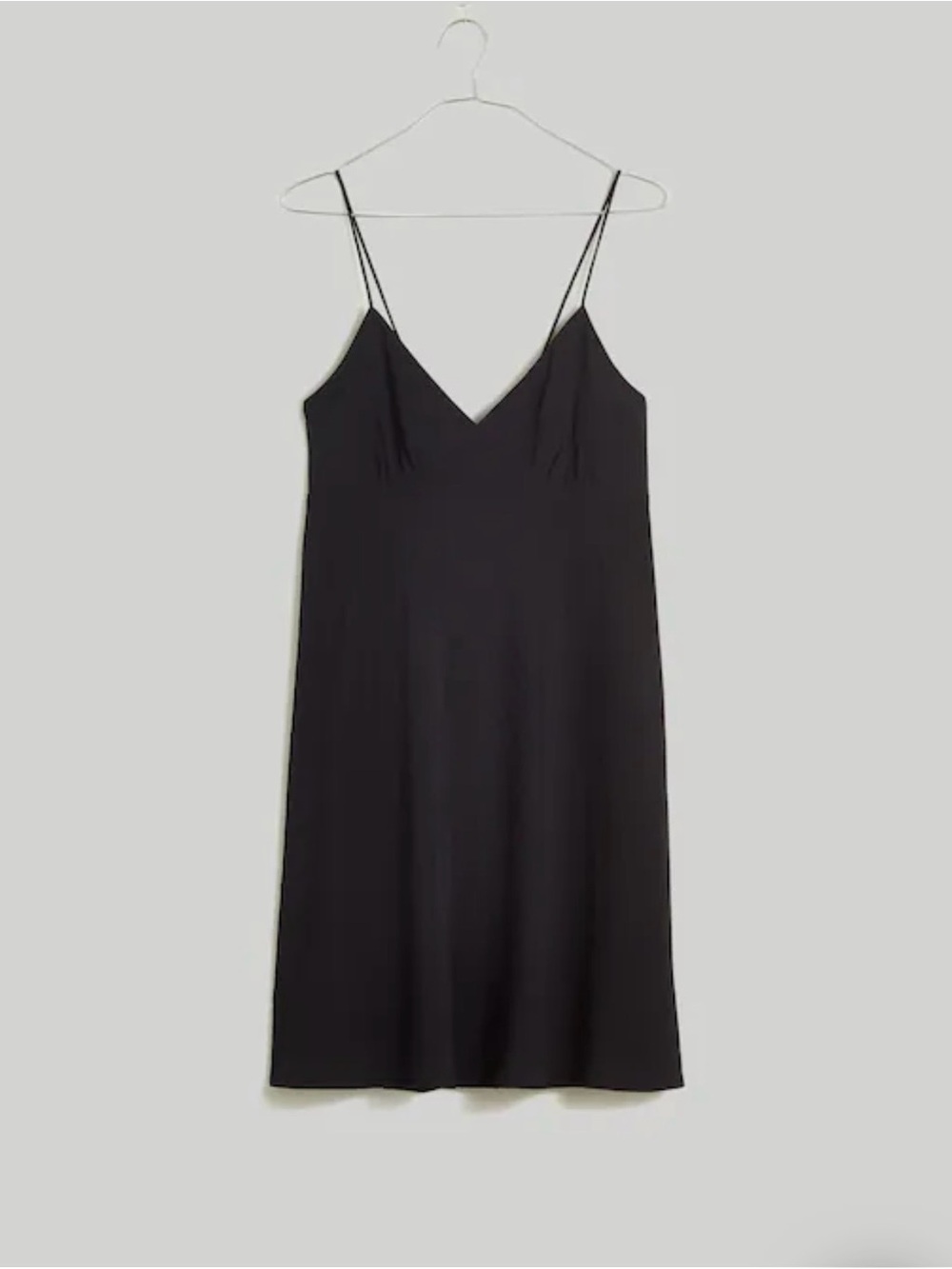 Madewell Black Strappy Swing Mini Dress Size 16 NWT